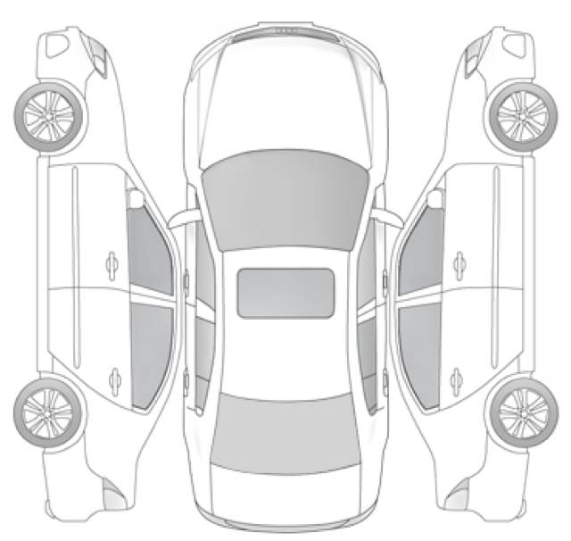 Fahrzeugdiagramm – Außenansicht